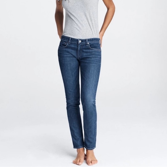 Rag & Bone CALIMET DRE LOW-RISE SLIM BOYFRIEND jeans - Picture 1 of 7